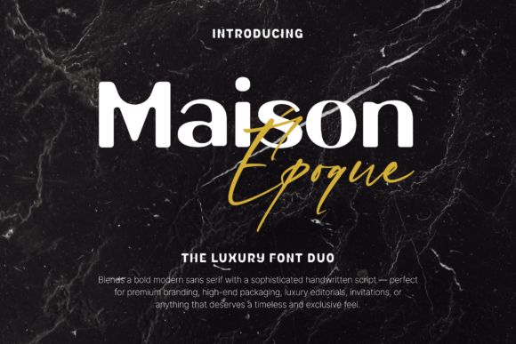 Maison Époque Duo: A Versatile Display Font for Modern Web Design